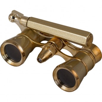 Бинокль LEVENHUK BROADWAY 325N лорнет с подсветкой золотой Бинокль LEVENHUK BROADWAY 325N лорнет с подсветкой золотой